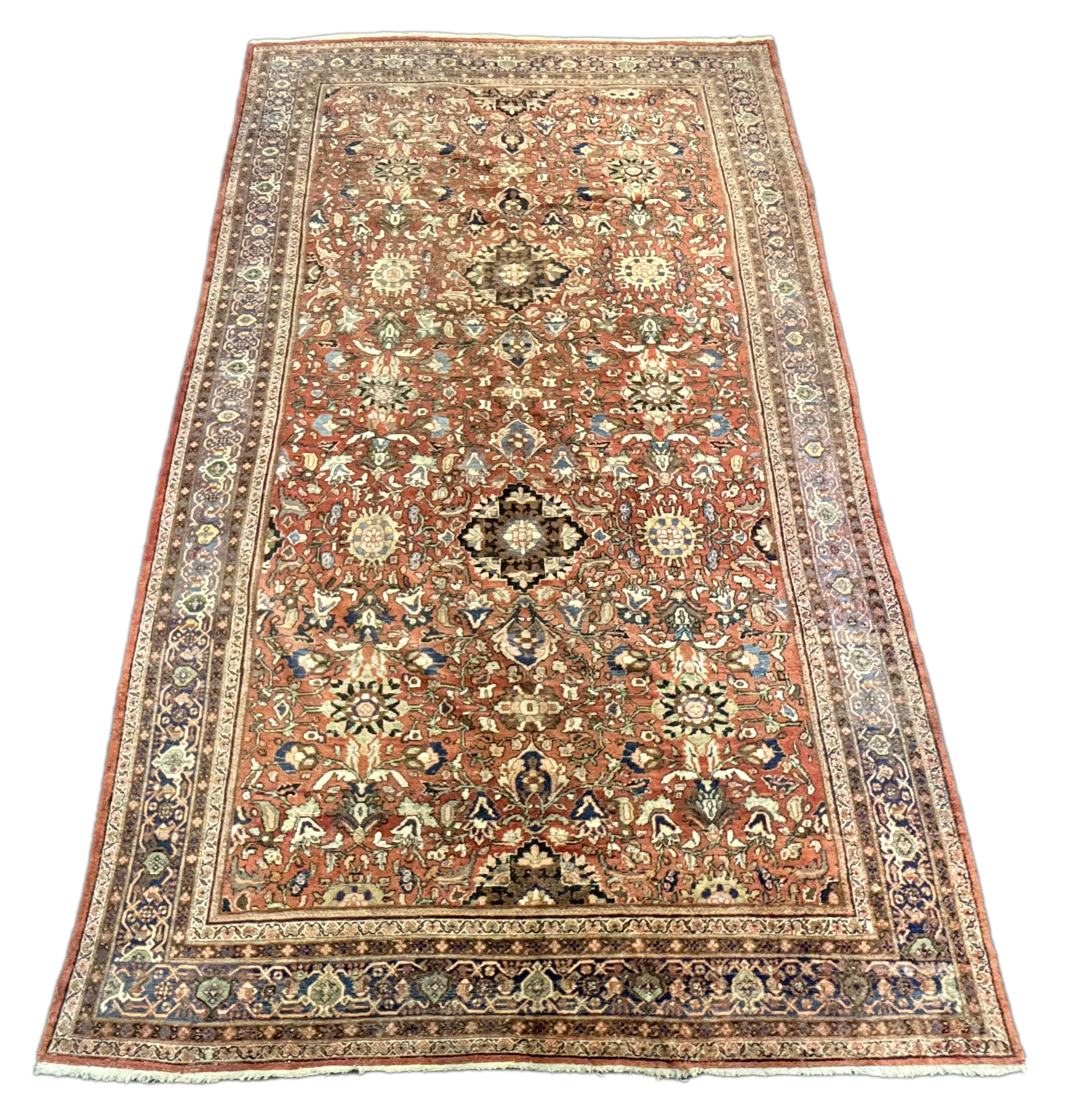 A Persian oversize Sultanabad Mahal carpet, 596 x 343cm